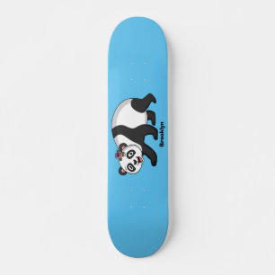 Skateboard Aoso panda alegre y lindo con personalizado de flo