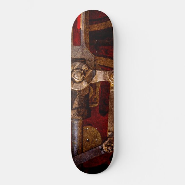 Skateboard Aparato vintage del tren de vapor (Anverso)