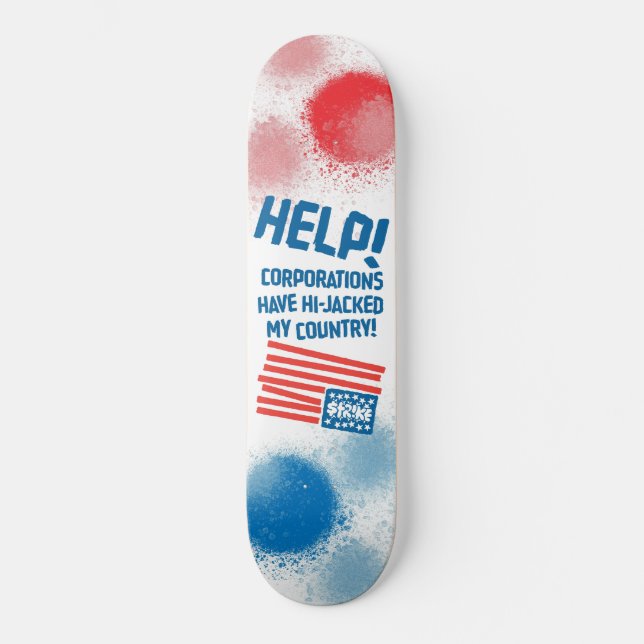 Skateboard APDECK_CAMERON_Art_StrikeHelp (Anverso)