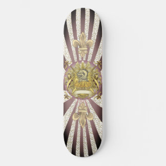 Skateboard Apellido de la familia Crest Knight Shield nombre 