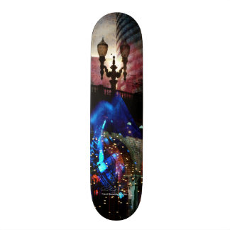 Skateboard Apenas debajo de la ciudad