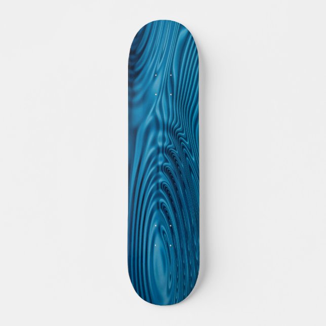 Skateboard Aqua Blue Ripples (Anverso )