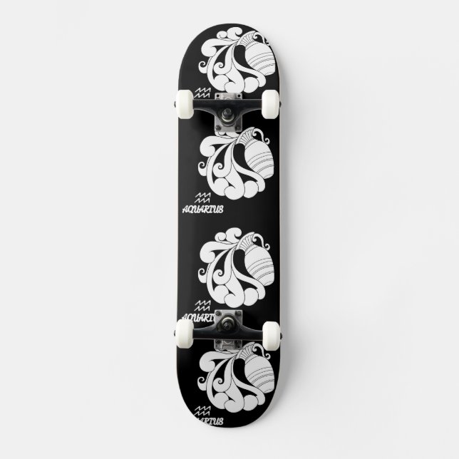 Skateboard Aquarius Silhouette (Anverso)