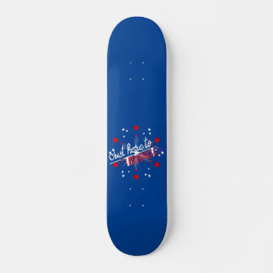 Skateboard AQUÍ A BANG graciosos fuegos artificiales del 4 de