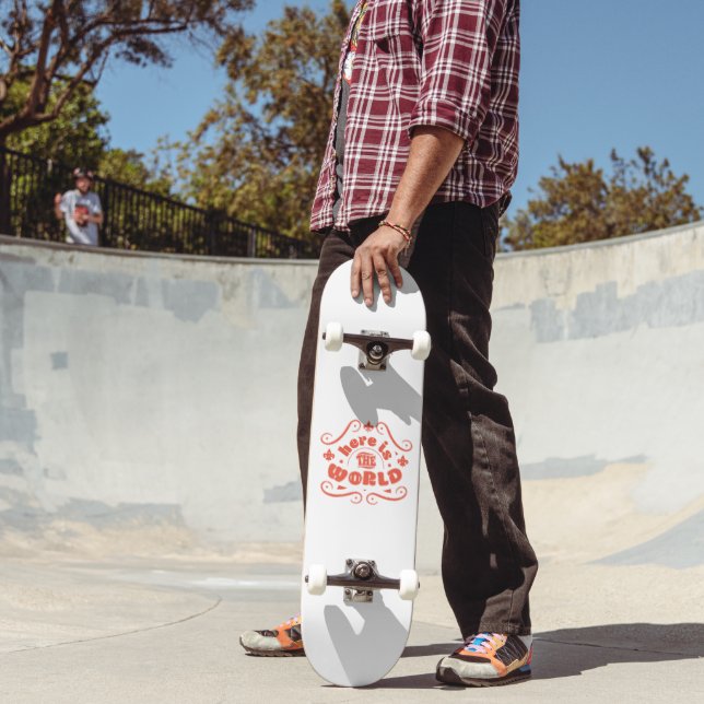 Skateboard Aquí está el mundo (Exterior 2)