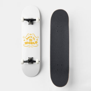 Skateboard Aquí está el mundo