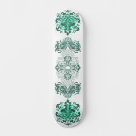 Skateboard Arábico Ornamental Verde