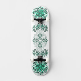 Skateboard Arábico Ornamental Verde