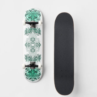 Skateboard Arábico Ornamental Verde