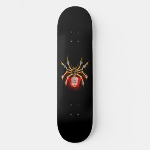 Skateboard Araña de vapor sobre negro