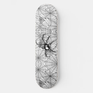 Skateboard Araña negra - Blanco