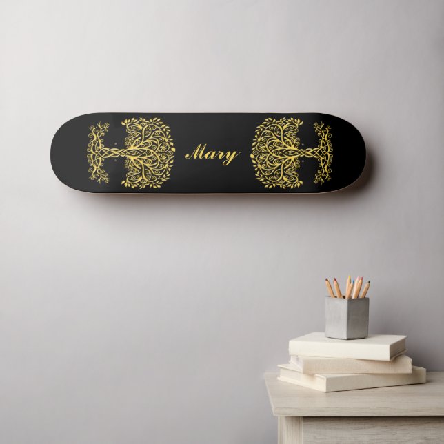 Skateboard Árbol Celta Amarillo De La Vida (Arte de pared (horz))