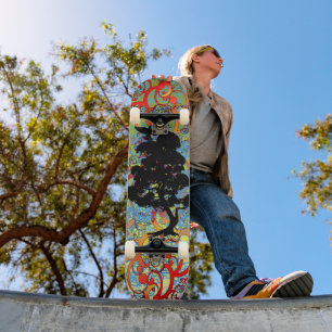 Skateboard Árbol con pájaros