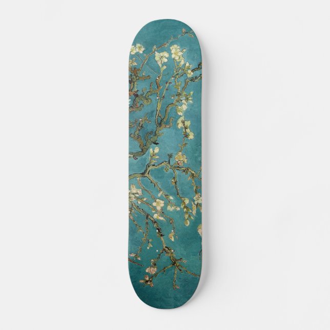Skateboard Árbol de almendras floreciente - Van Gogh (Anverso)
