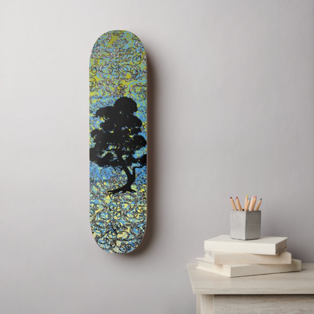 Skateboard Árbol giratorio (Arte de la pared)