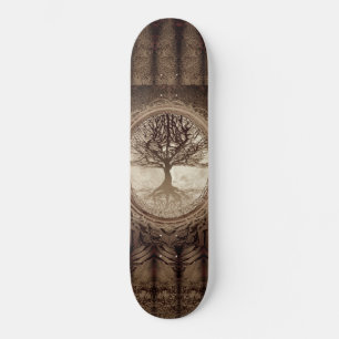 Skateboard Árbol marrón de la vida
