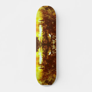 Skateboard Árbol reflejado