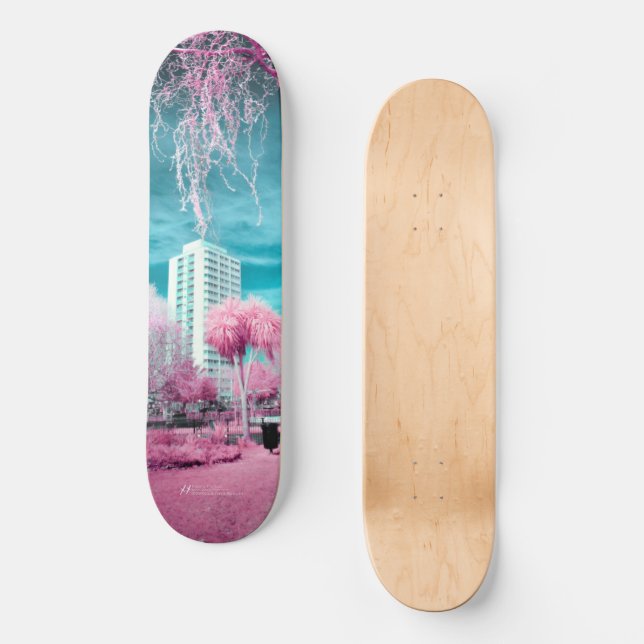 Skateboard Árbol rosa de palma (Anverso)