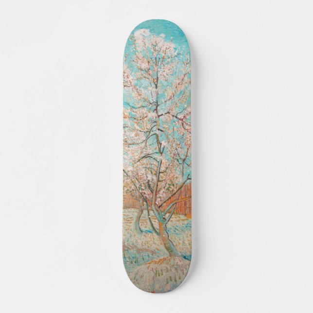 Skateboard Árbol rosa, Vincent van Gogh (Anverso )