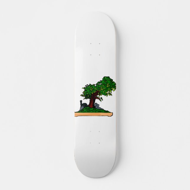 Skateboard Árbol vertical de los bonsais de Penjing con la (Anverso )