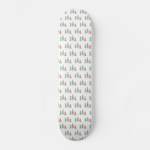 Skateboard árboles de arcoíris modernos de mediados de siglo