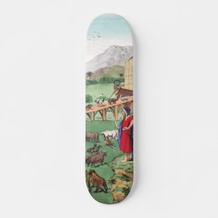 Skateboard Arca de Noé con animales