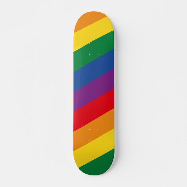 Skateboard Arco iris (Anverso )