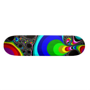 Skateboard Arco iris globular - fractal
