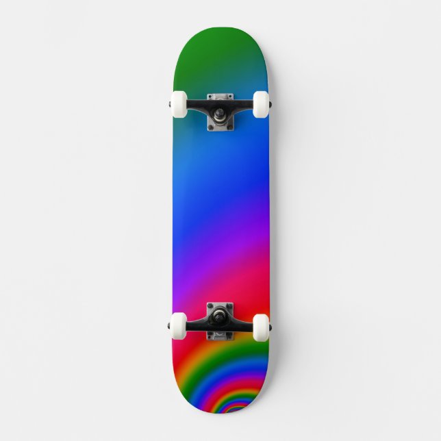 Skateboard Arcoiris (Anverso)