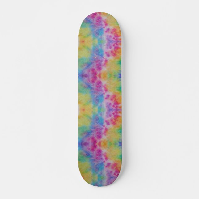 Skateboard Arcoiris Abstract Tie Dye (Anverso )
