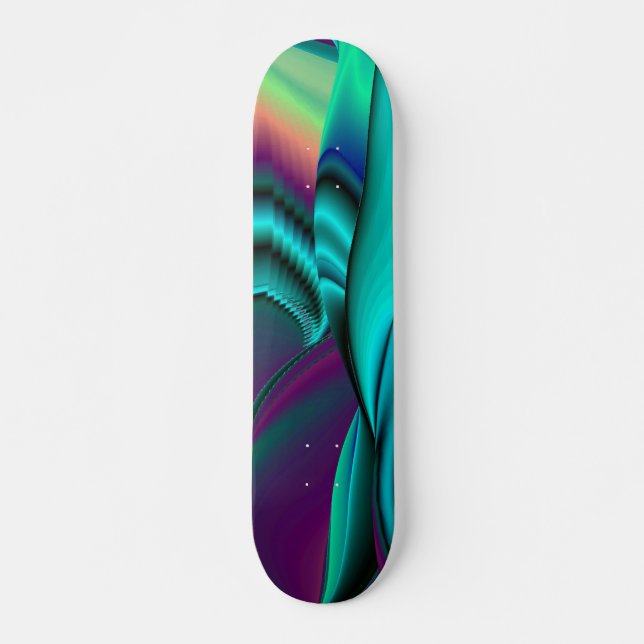 Skateboard Arcoiris abstracto (Anverso )
