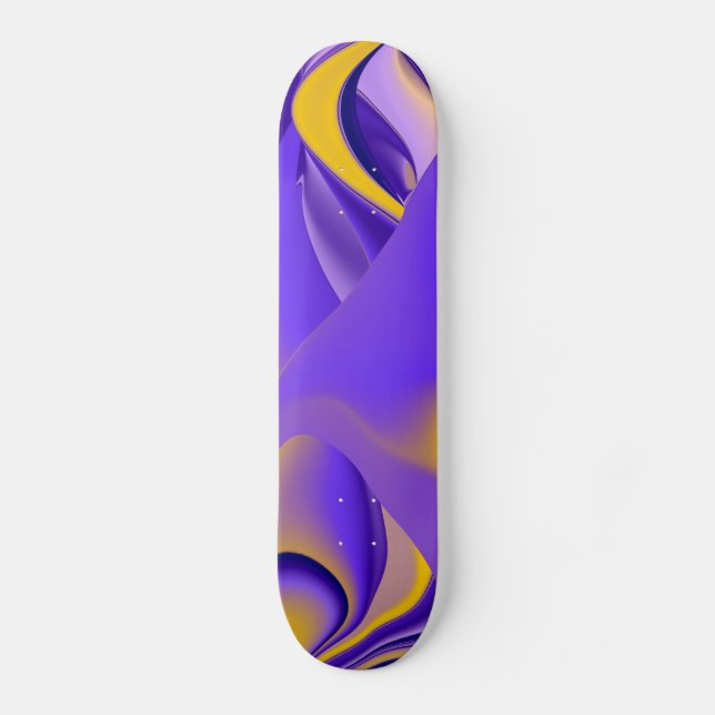Skateboard Arcoiris abstracto (Anverso)