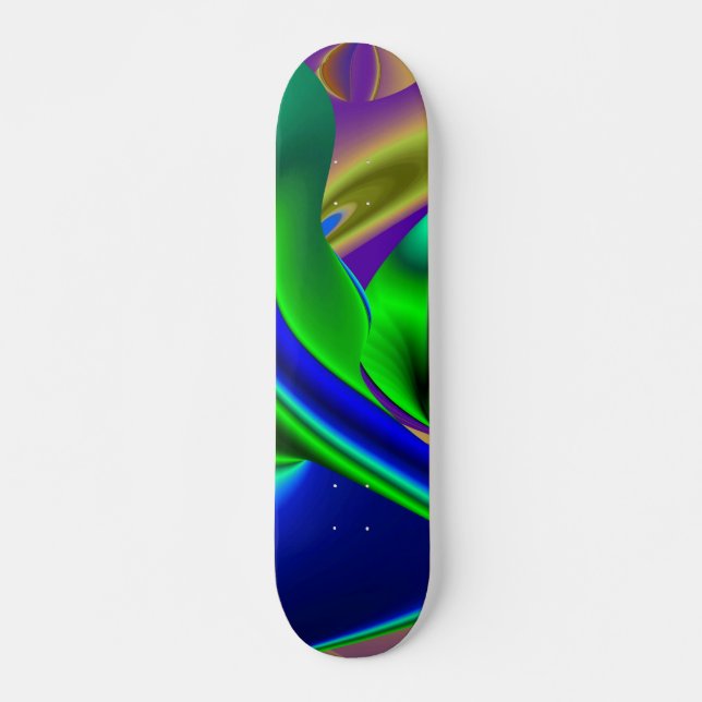 Skateboard Arcoiris abstracto (Anverso )