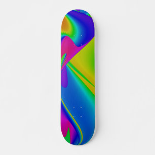 Skateboard Arcoiris abstracto