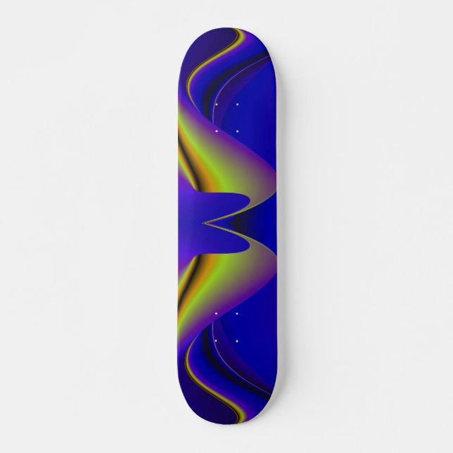 Skateboard Arcoiris abstracto (Anverso )