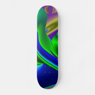 Skateboard Arcoiris abstracto