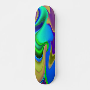 Skateboard Arcoiris abstracto