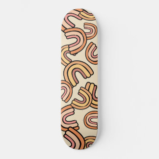 Skateboard Arcoiris bohemios nórdicos sin fin