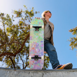 Skateboard Arcoíris de Baja Poliédrica