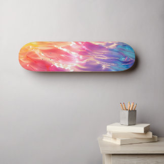 Skateboard Arcoíris de Luz de Agua Superficial