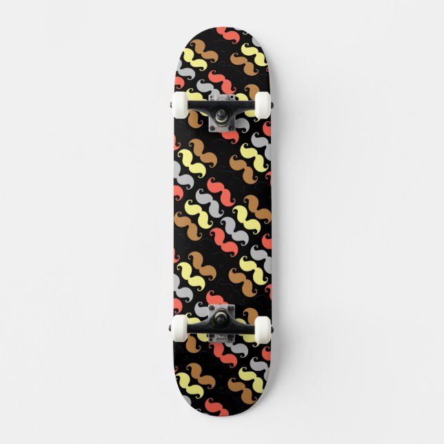 Skateboard Arcoiris de Mustache (Anverso)