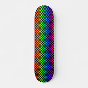 Skateboard Arcoiris de patinaje sobre diamantes