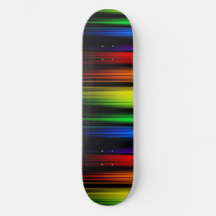 Skateboard Arcoiris en la oscuridad