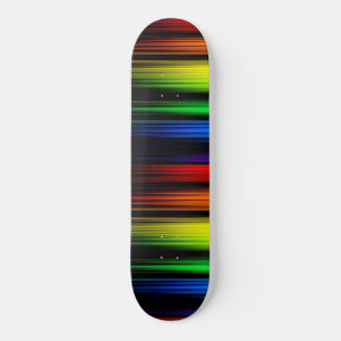 Skateboard Arcoiris en la oscuridad