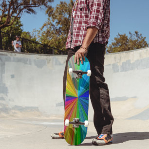 Skateboard Arcoiris gradiente circular