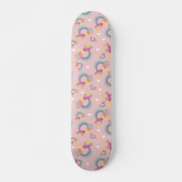 Skateboard Arcoiris inverso- rosa