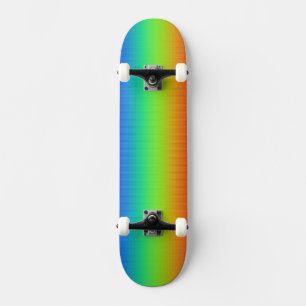 Skateboard Arcoíris Rojo Naranja Amarillo Verde Azul Arte
