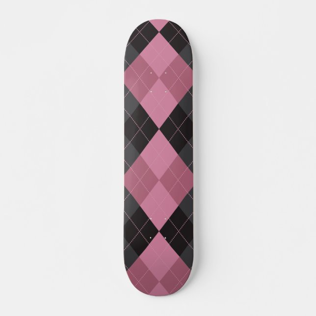 Skateboard Argel rosa y negro (Anverso )