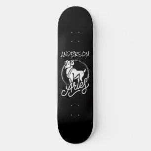 skateboard Aries Zodiac Rótulo Ram