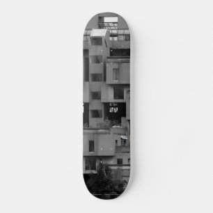 Skateboard Arquitectura en blanco y negro 